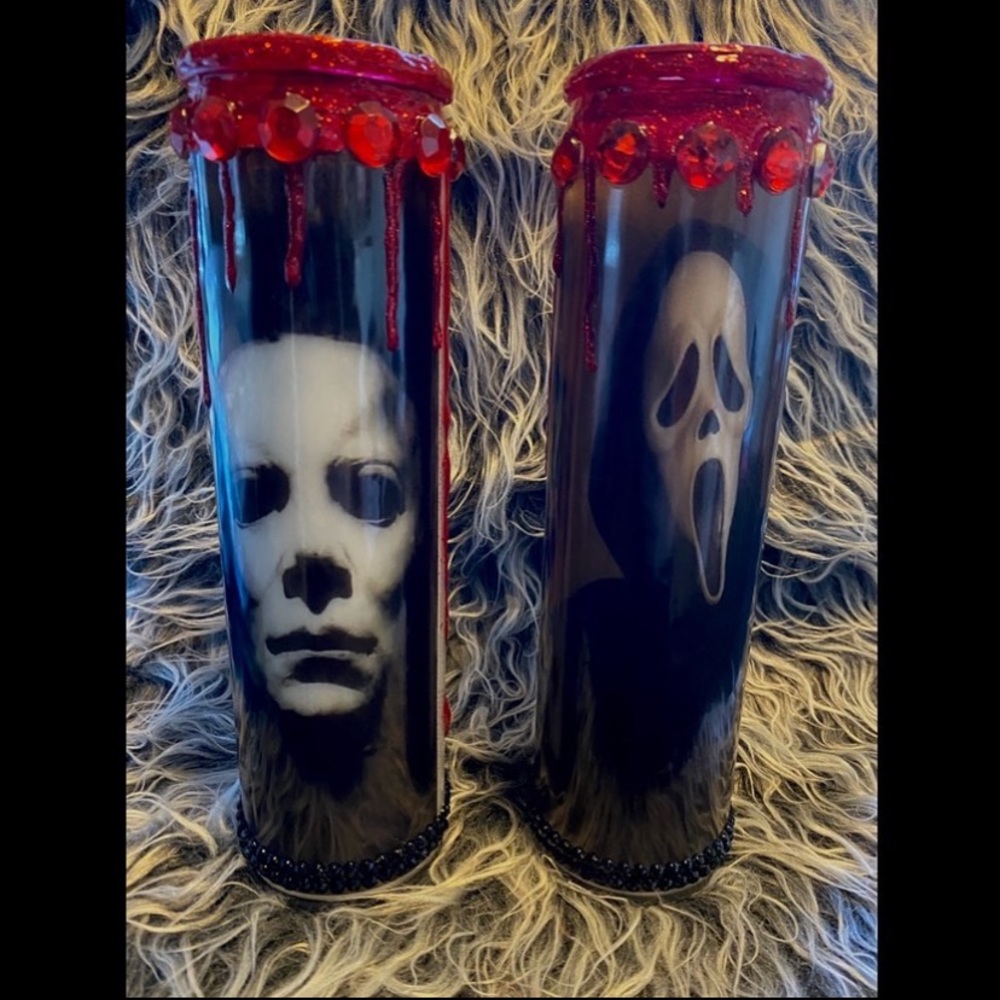 COPY - Michael Myers ghost face candle!